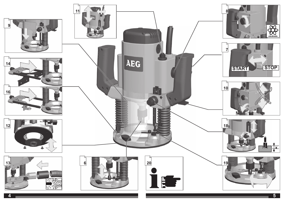 AEG OF 2050 E User Manual | Page 3 / 39