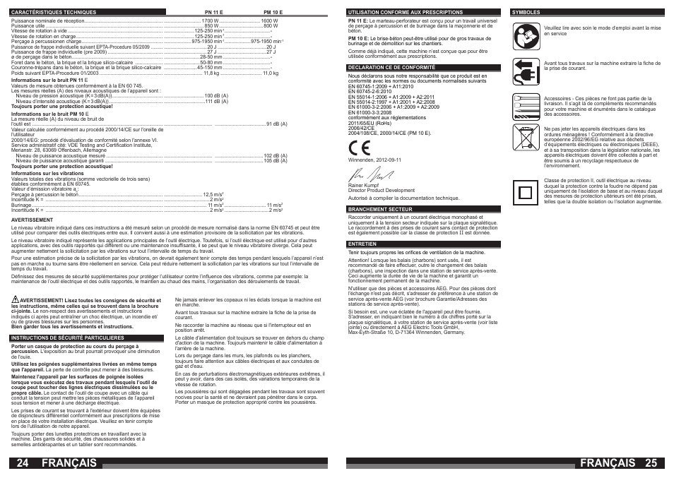Français | AEG PN 11 E User Manual | Page 13 / 41