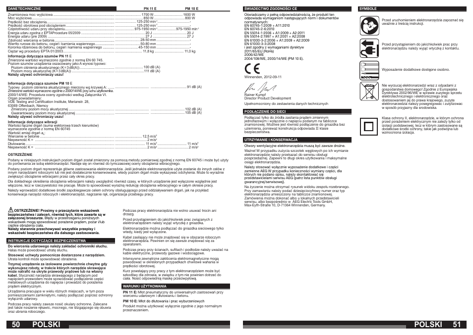Polski | AEG PN 11 E User Manual | Page 26 / 41