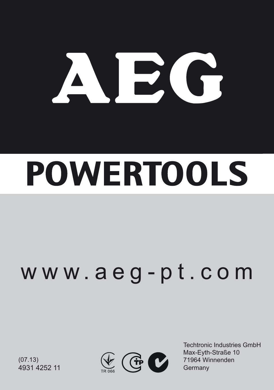W w w . a e g - p t . c o m | AEG US 900 XE User Manual | Page 64 / 64