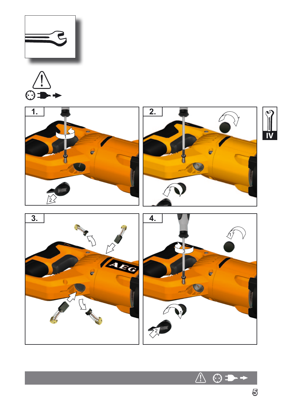 5iv 1. 3. 4 | AEG US 900 XE User Manual | Page 7 / 64