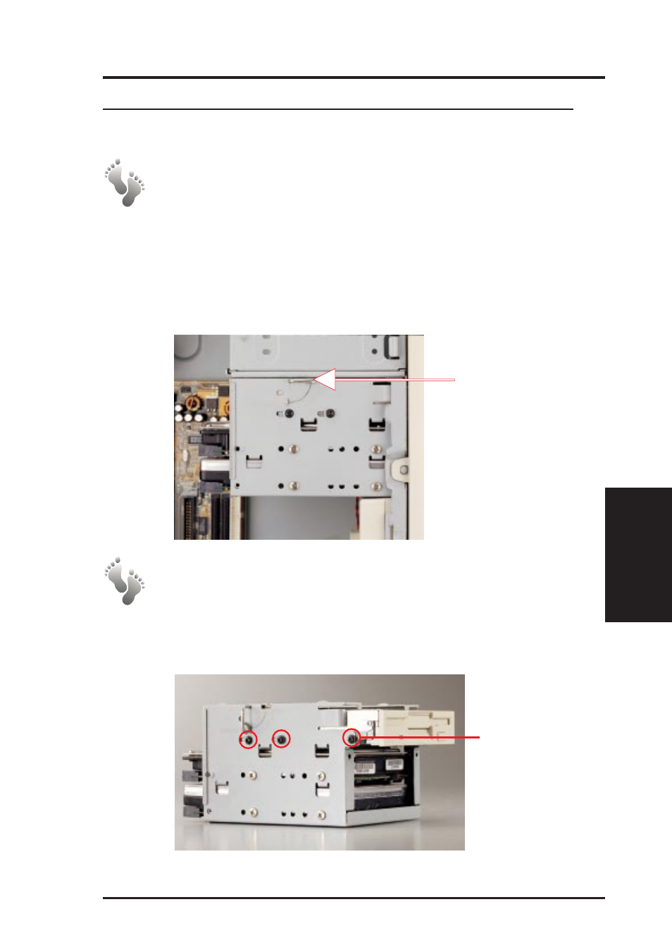 Iv. hardware setup, 3. 3.5” device cage | Asus Dual Pentium III Group Server AP200 User Manual | Page 21 / 32