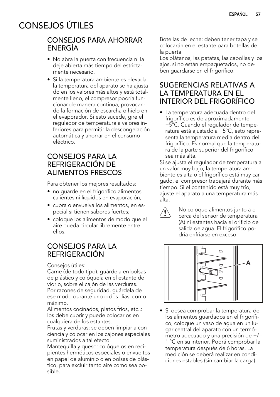 Consejos útiles | AEG S74010KDX0 User Manual | Page 57 / 72