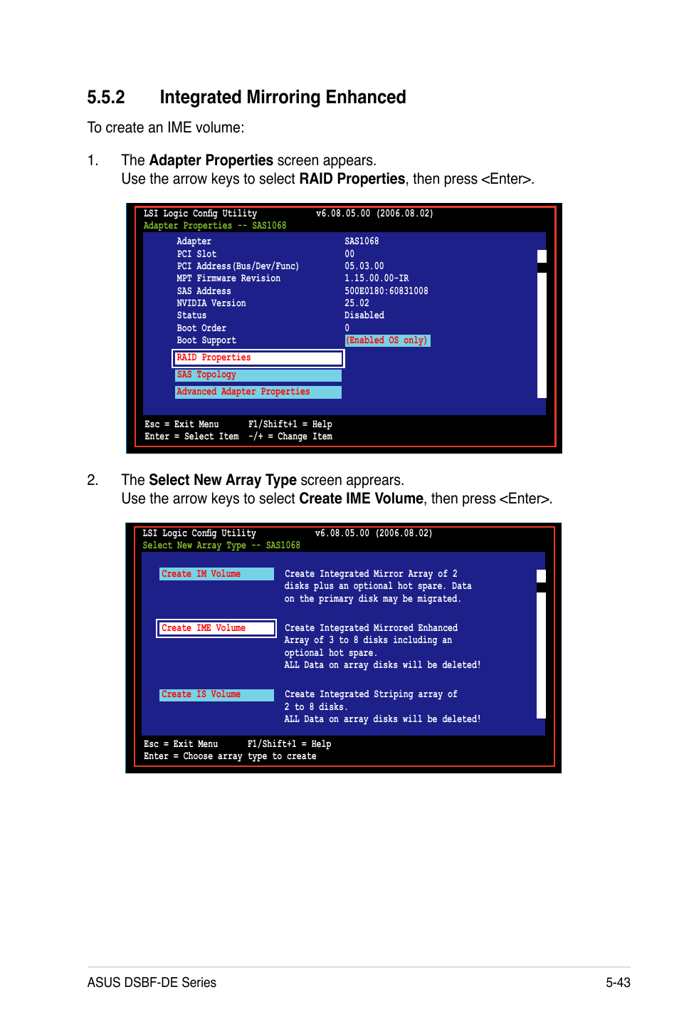 2 integrated mirroring enhanced | Asus Motherboard DSBF-DE/SAS User Manual | Page 157 / 206