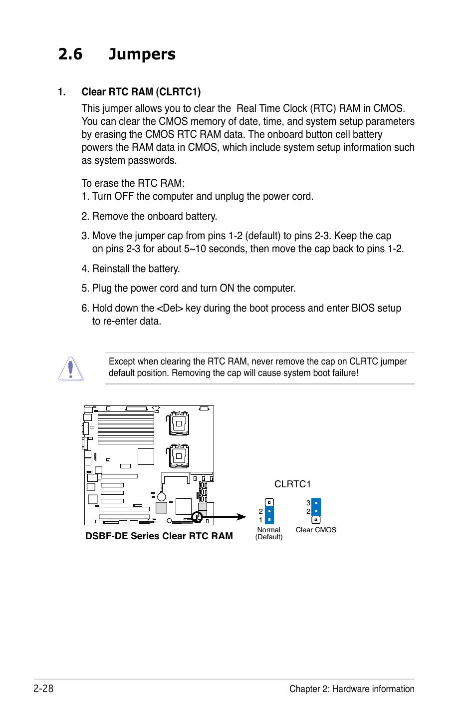 6 jumpers | Asus Motherboard DSBF-DE/SAS User Manual | Page 48 / 206