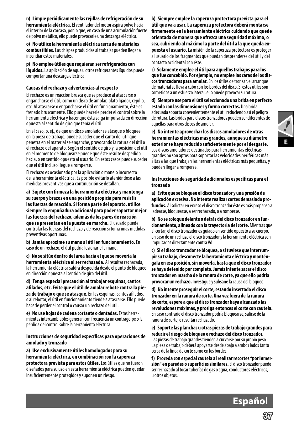 Deutsch, Español | AEG WS 24-230 User Manual | Page 39 / 154