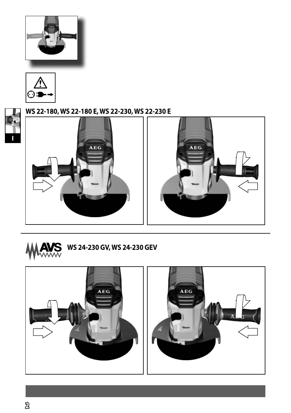 AEG WS 24-230 User Manual | Page 4 / 154