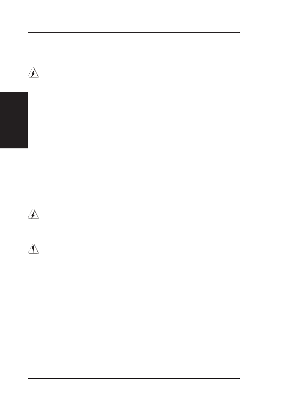 Ii. system components, Safety and warning, Static-sensitive devices | Asus AP100 User Manual | Page 10 / 32