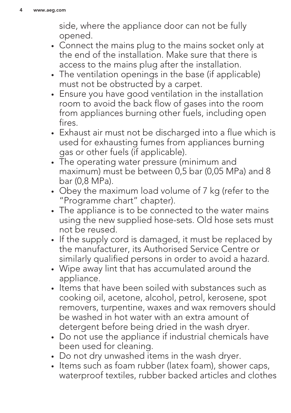 AEG L61270WDBI User Manual | Page 4 / 76