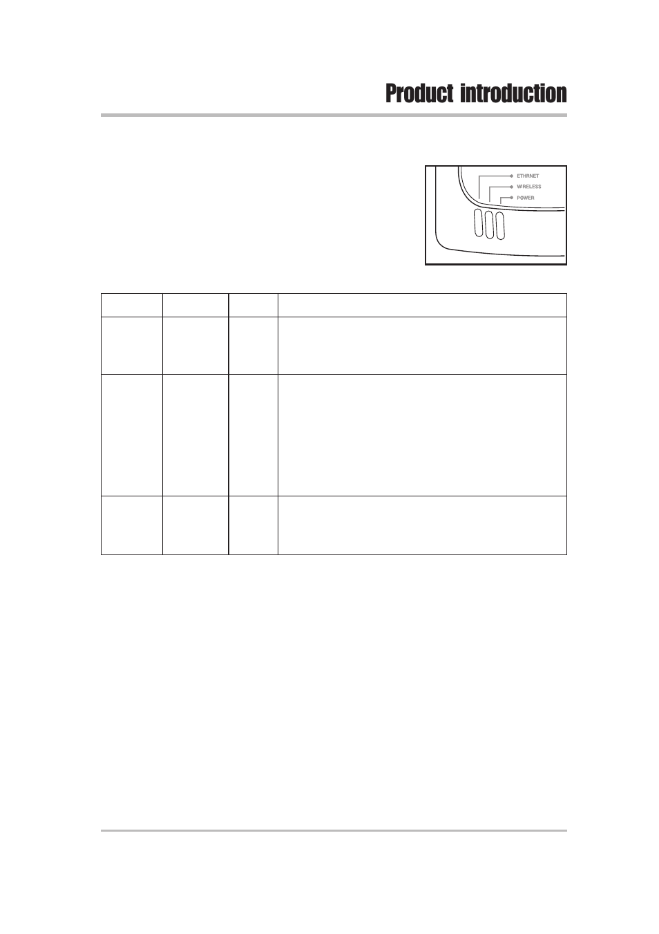 Product introduction, 4 led indicators | Asus WL-330 User Manual | Page 15 / 74