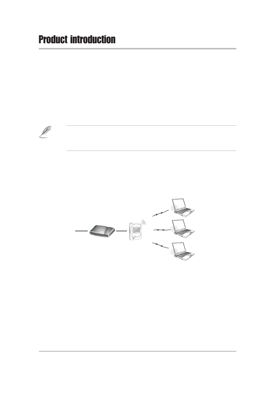 Product introduction, 5 network setup | Asus WL-330 User Manual | Page 16 / 74