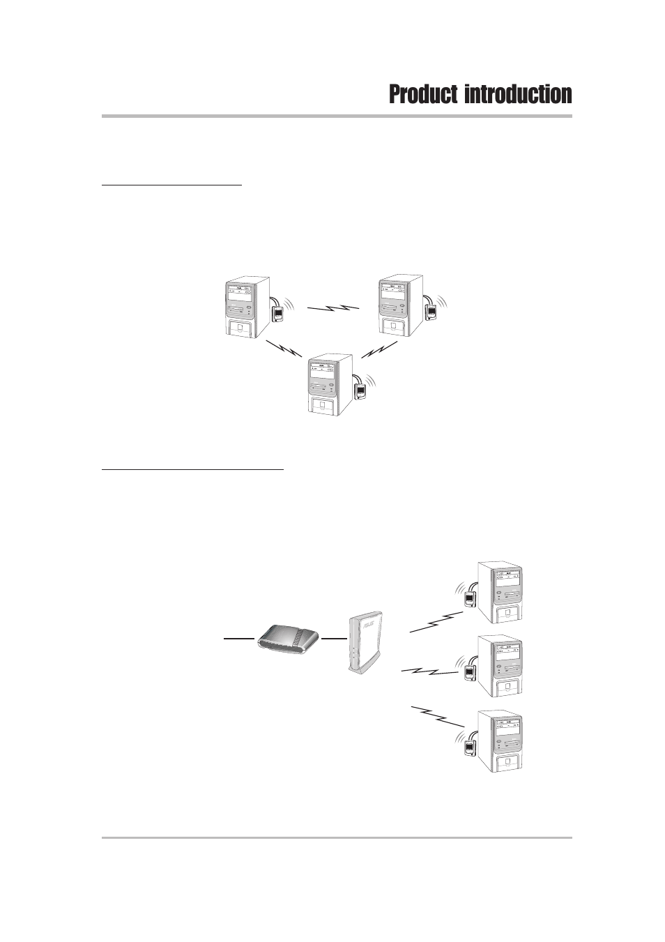 Product introduction, 2 ethernet adapter mode | Asus WL-330 User Manual | Page 17 / 74