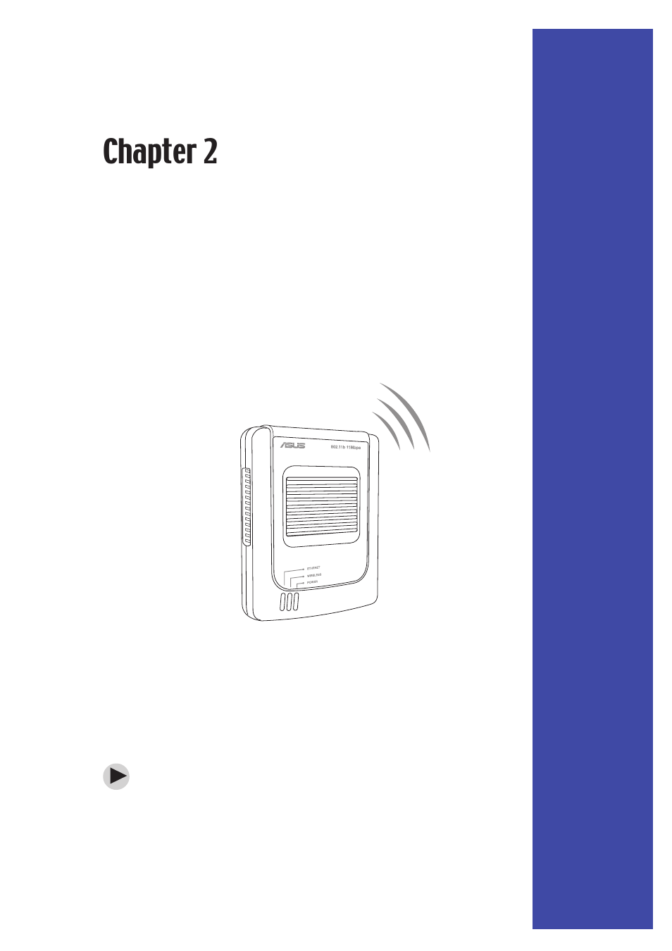 Installation, Chapter 2 | Asus WL-330 User Manual | Page 19 / 74