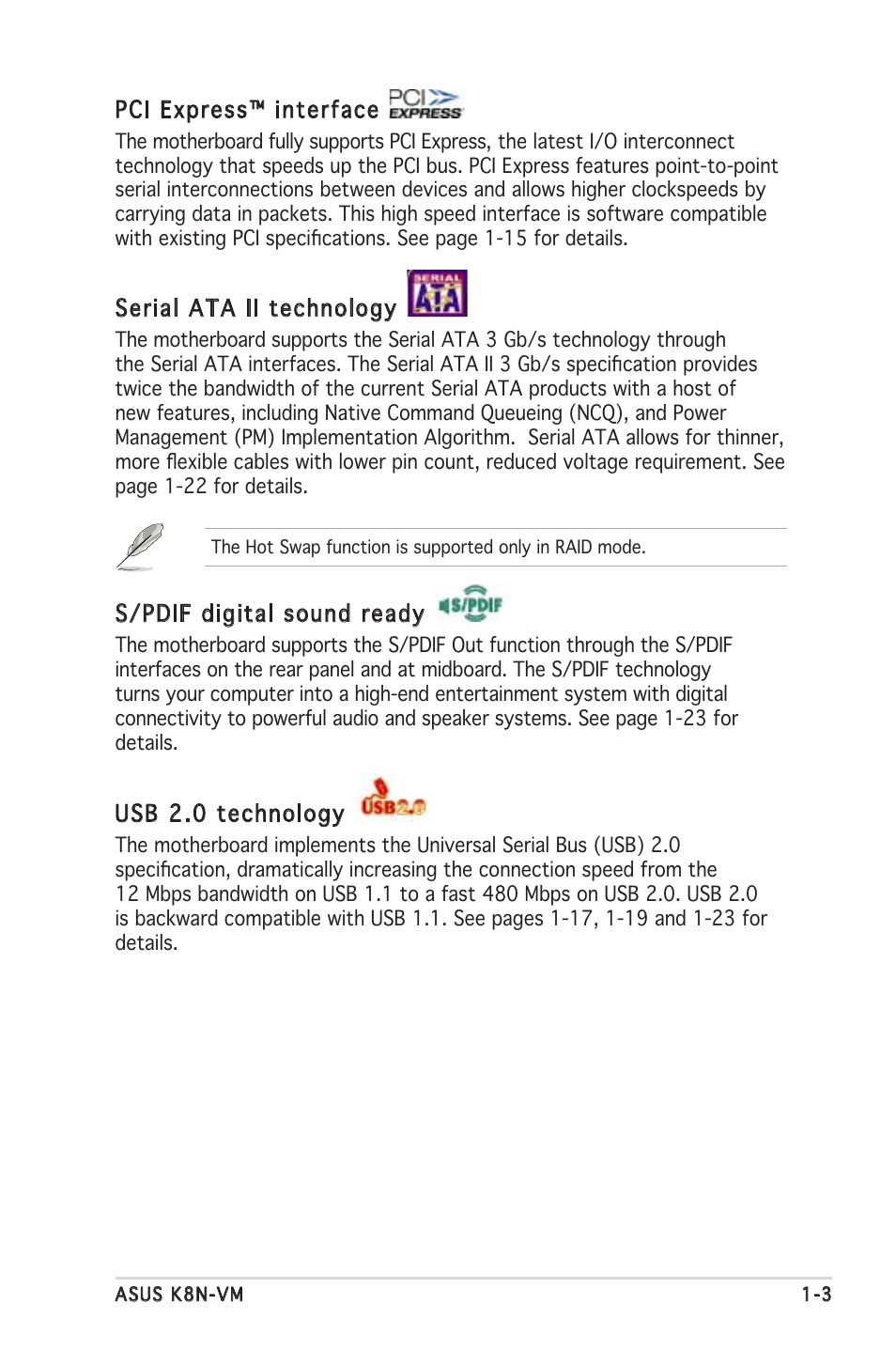 Asus K8N-VM User Manual | Page 13 / 82