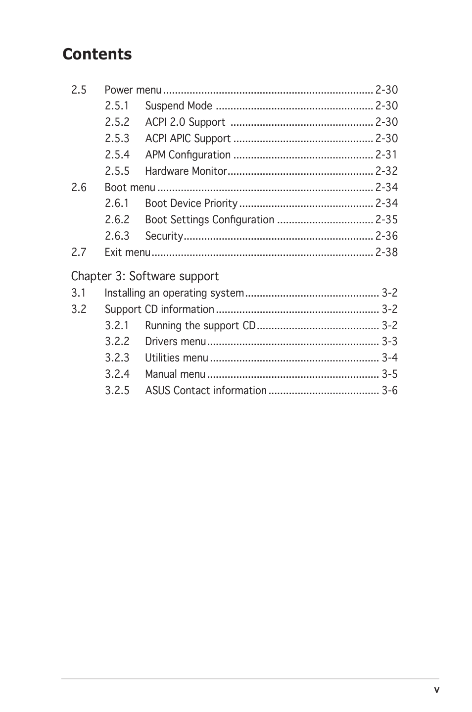 Asus K8N-VM User Manual | Page 5 / 82