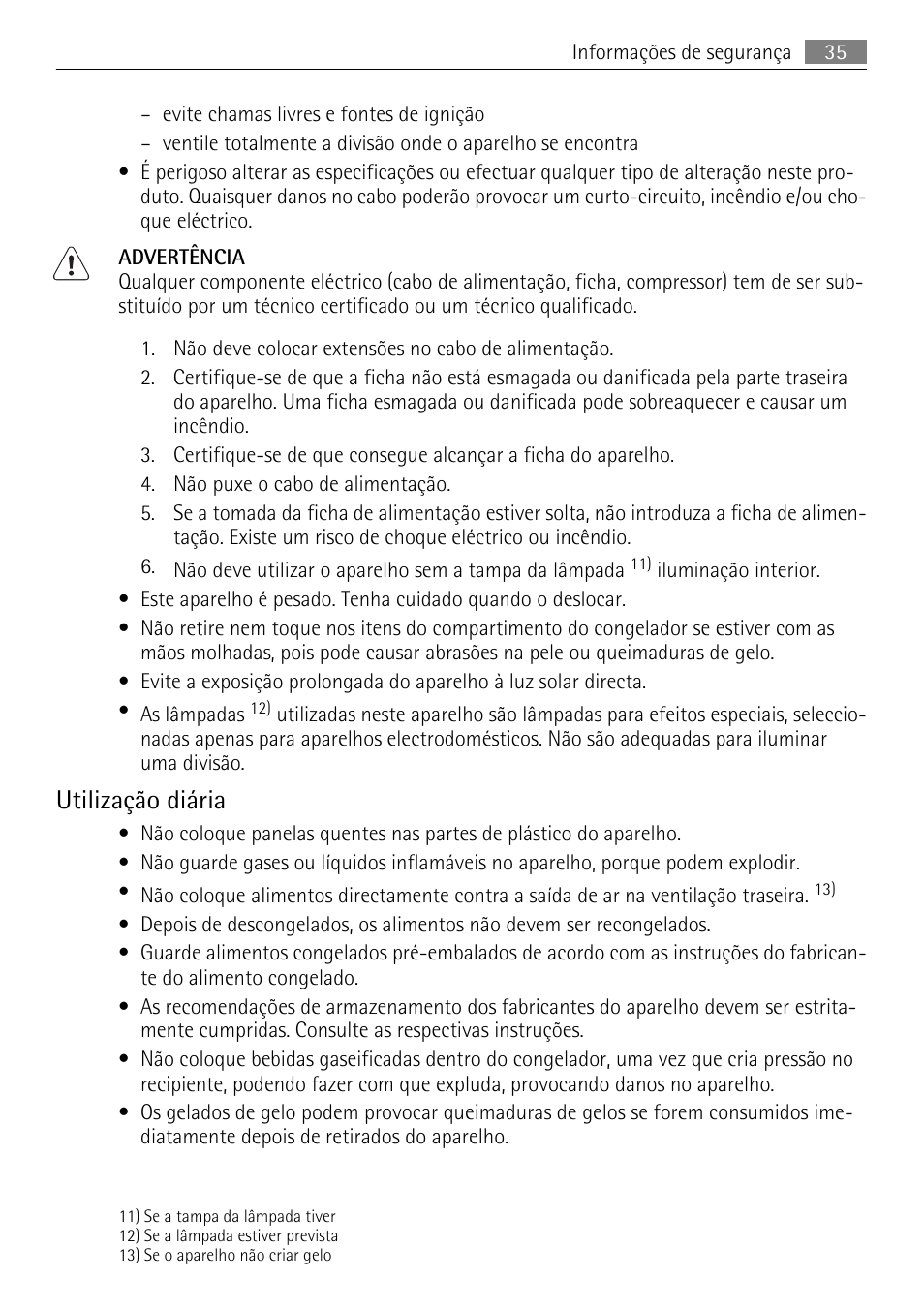 Utilização diária | AEG AGN71200F0 User Manual | Page 35 / 76