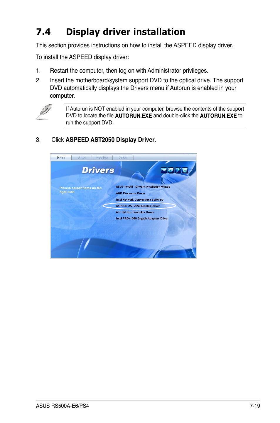 4 display driver installation, Display driver installation -19 | Asus PS4 User Manual | Page 137 / 142