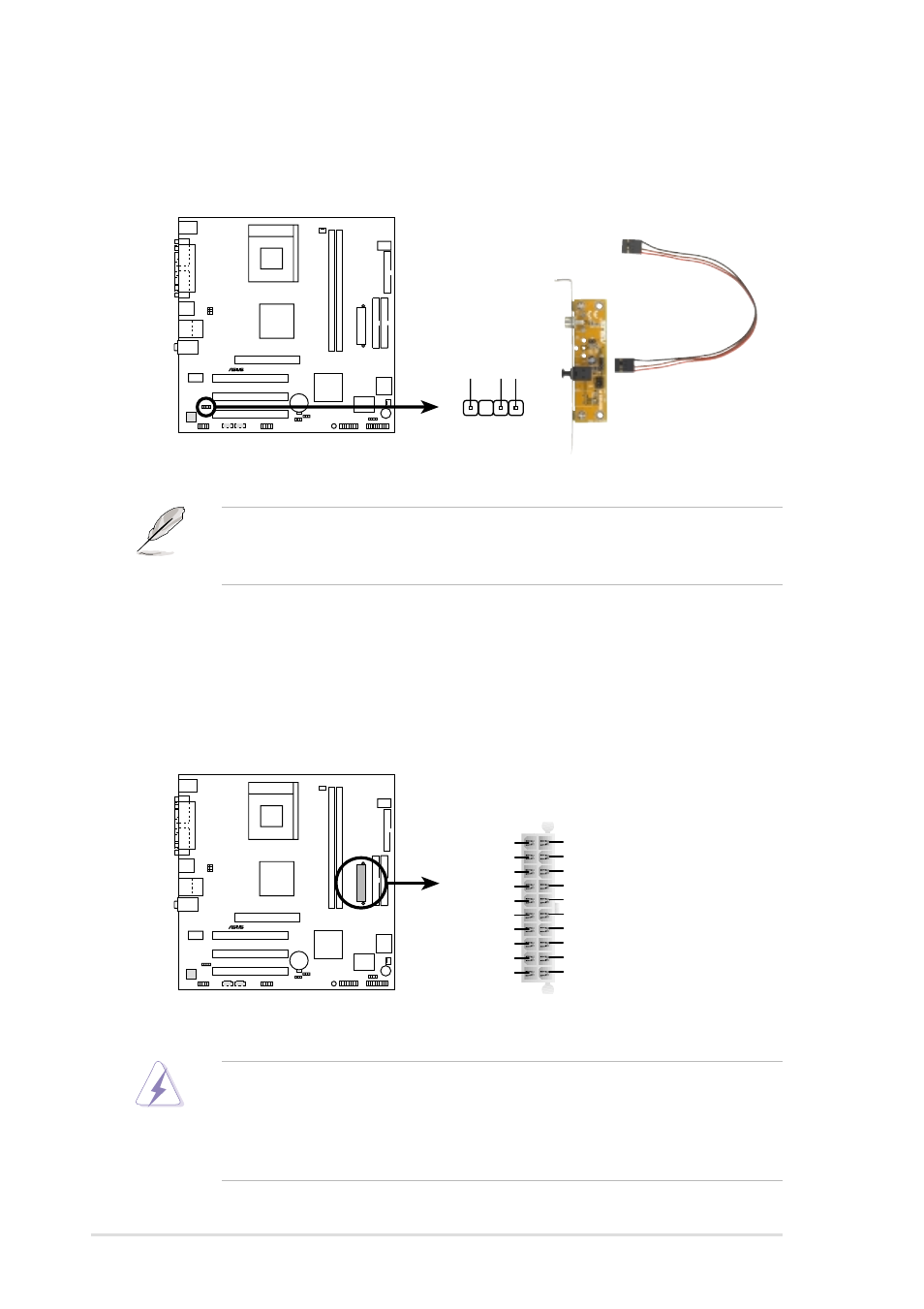 A7v266-mx atx power connector atxpwr, A7v266-mx digital audio connector, Spdif | Asus A7V266-MX User Manual | Page 26 / 64