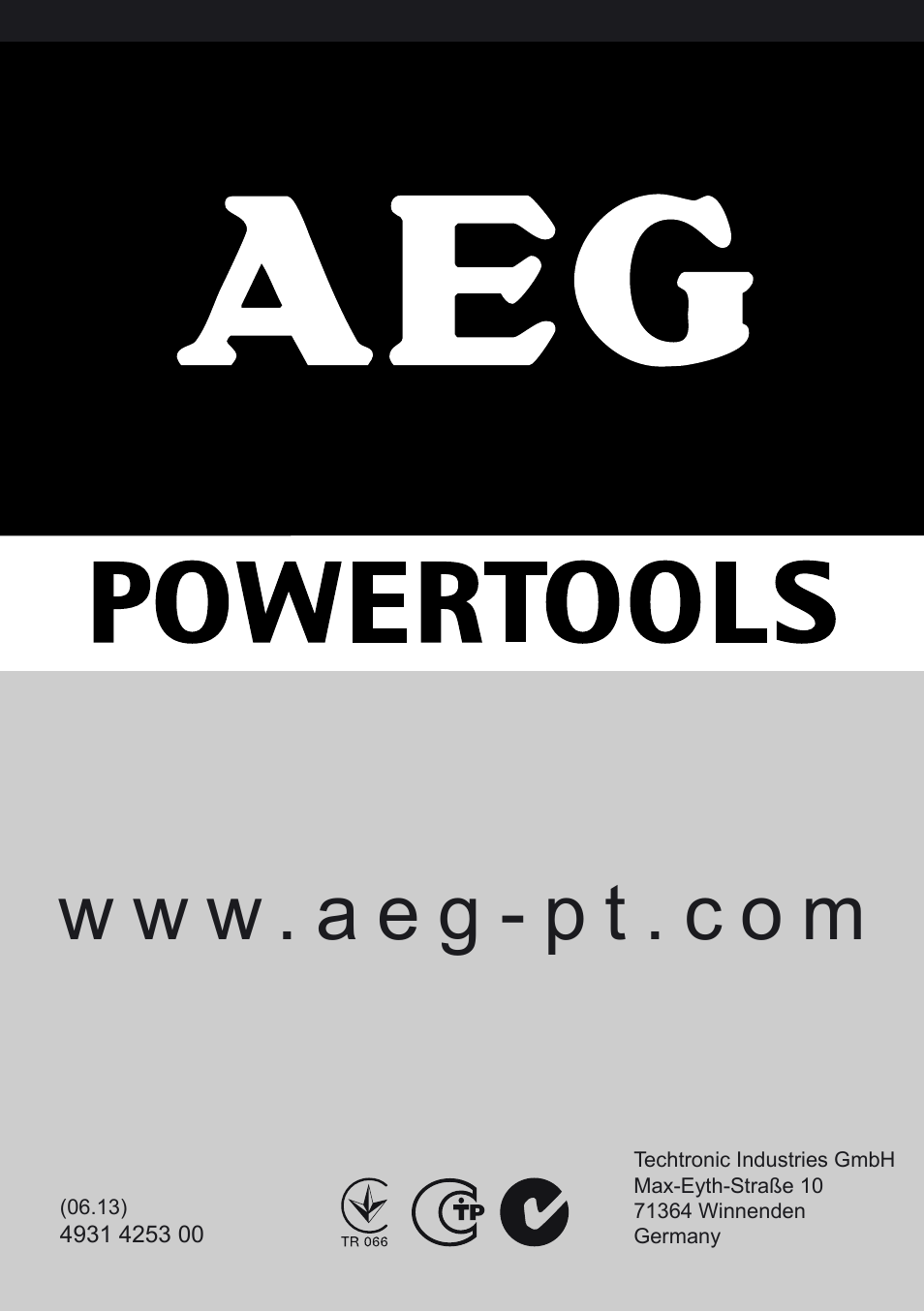 W w w . a e g - p t . c o m | AEG PL 750 User Manual | Page 67 / 67