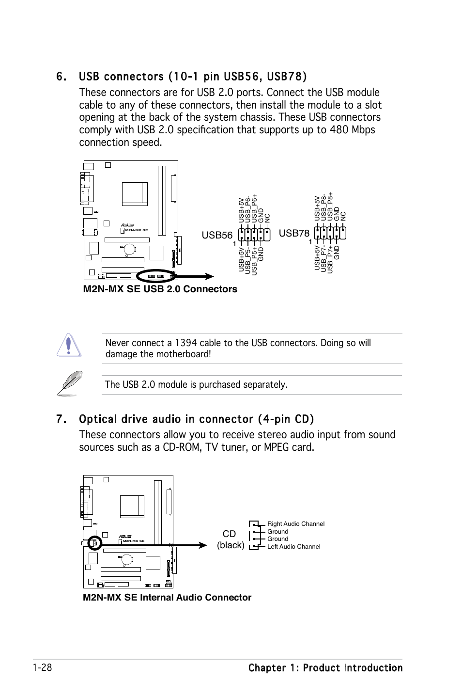 Usb56 | Asus M2N-MX SE User Manual | Page 38 / 88