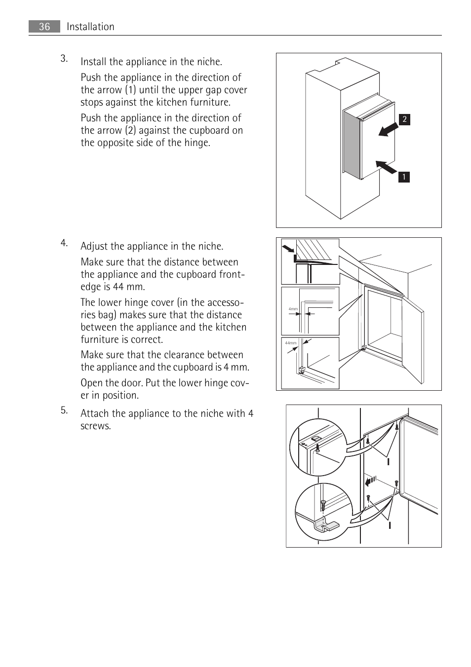 AEG SKS68240F0 User Manual | Page 36 / 84