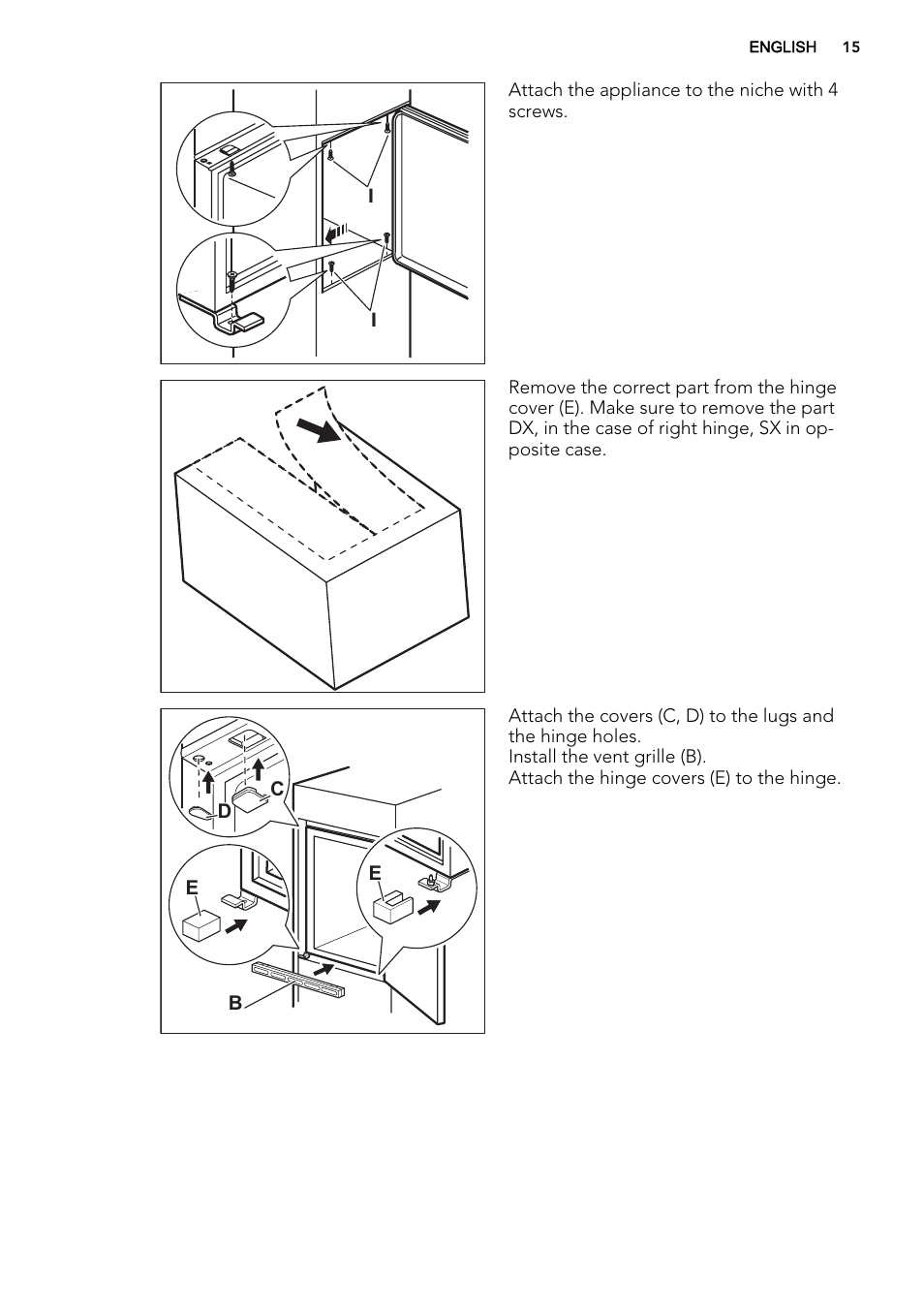 AEG SKS68240F0 User Manual | Page 15 / 64