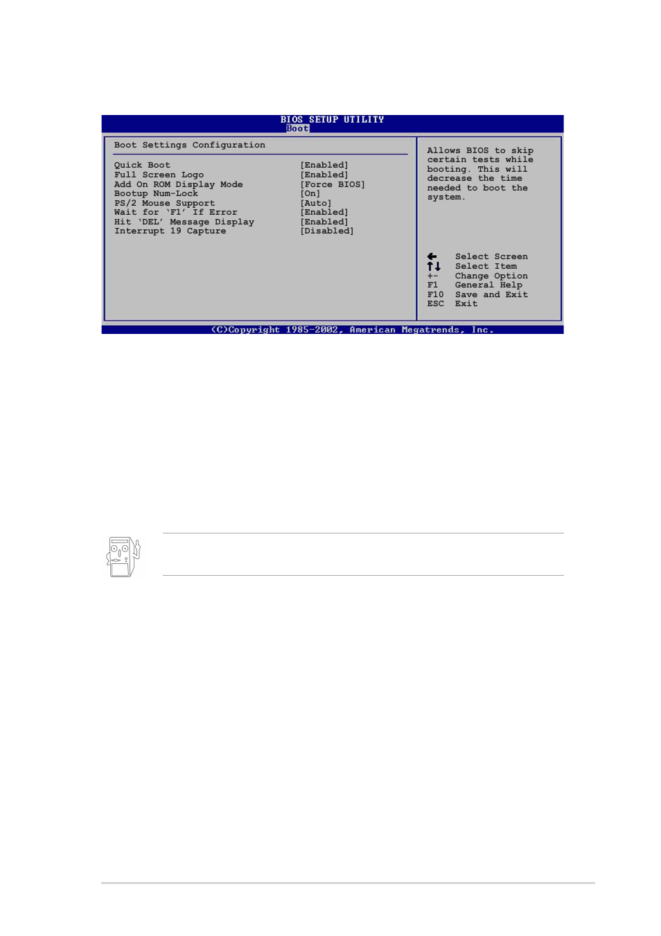 2 boot settings configuration, Quick boot [enabled, Full screen logo [enabled | Add on rom display mode [force bios, Bootup num-lock [on, Ps/2 mouse support [auto | Asus K8V User Manual | Page 101 / 144