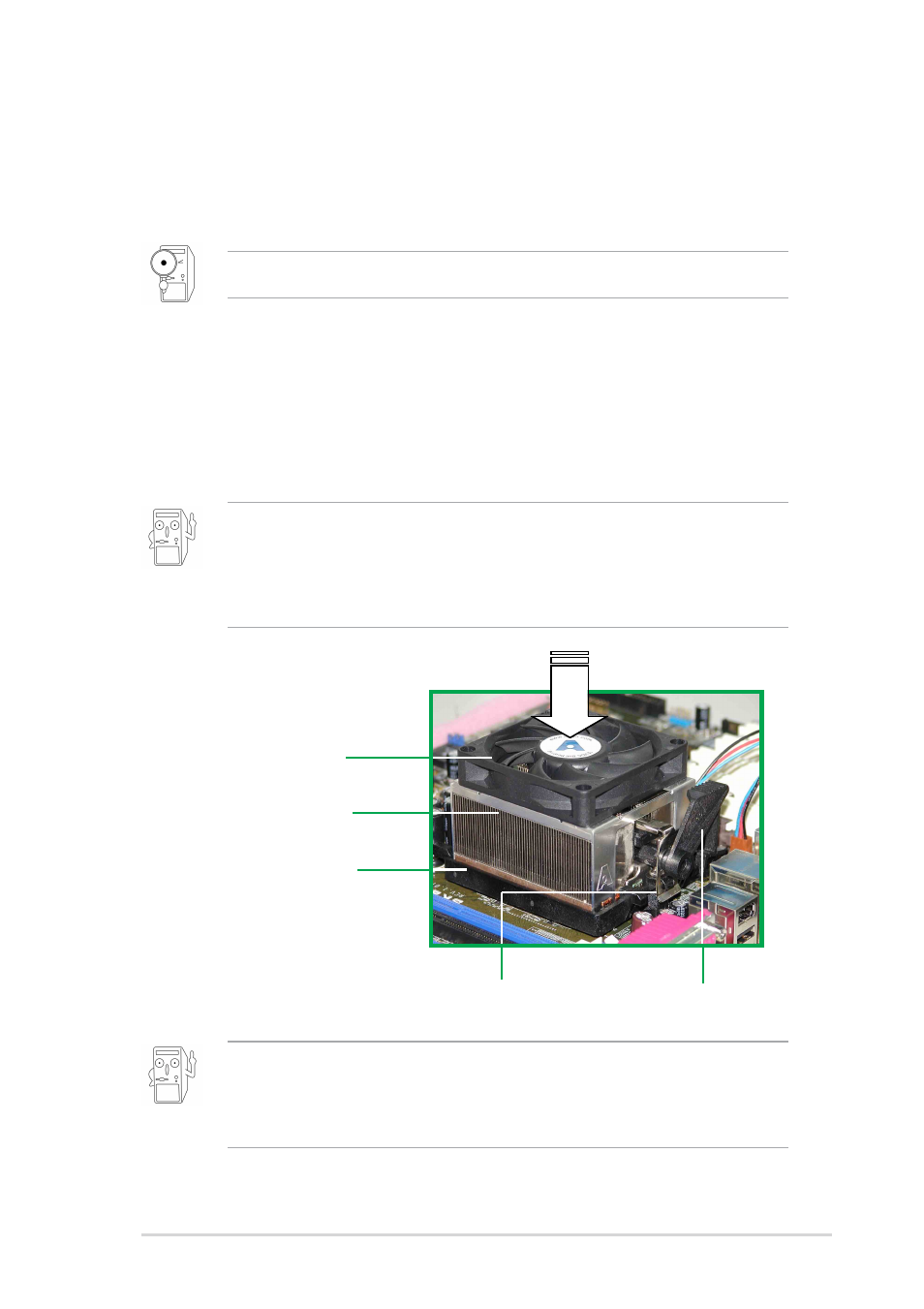 3 installing the heatsink and fan | Asus K8V User Manual | Page 33 / 144