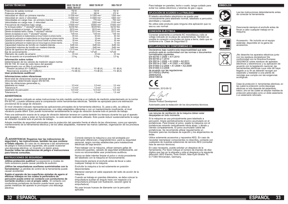 Español | AEG SB2E 720 RX User Manual | Page 17 / 41