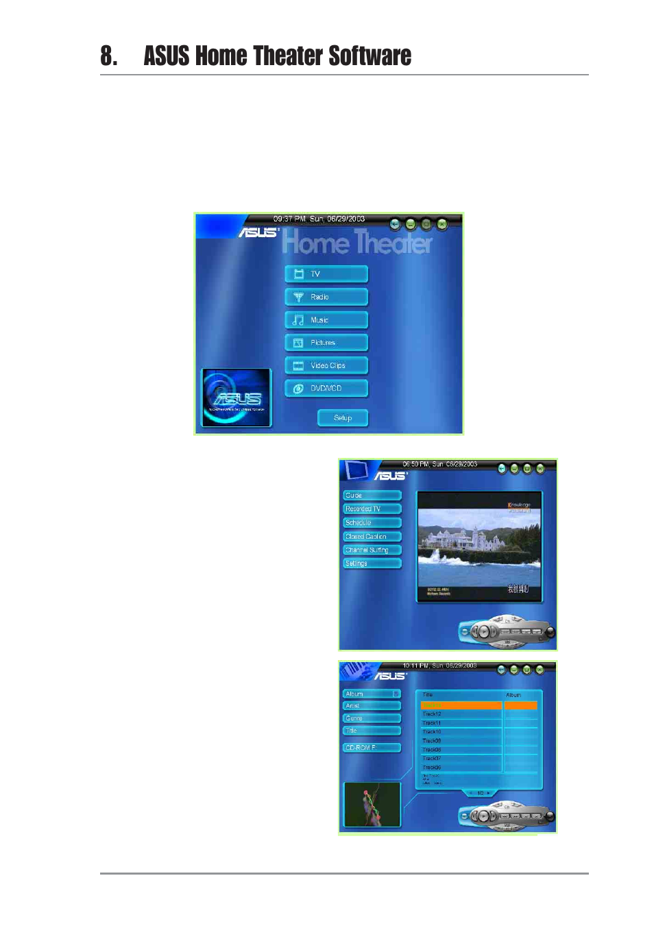 Asus home theater software, 1 introduction | Asus V9520 User Manual | Page 35 / 48