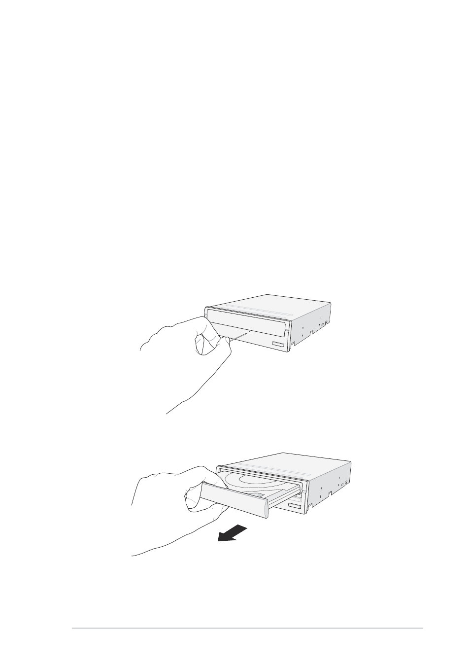 Using the emergency eject pinhole | Asus 48x/24x/52x CD-RW Drive CRW-4824A User Manual | Page 23 / 26