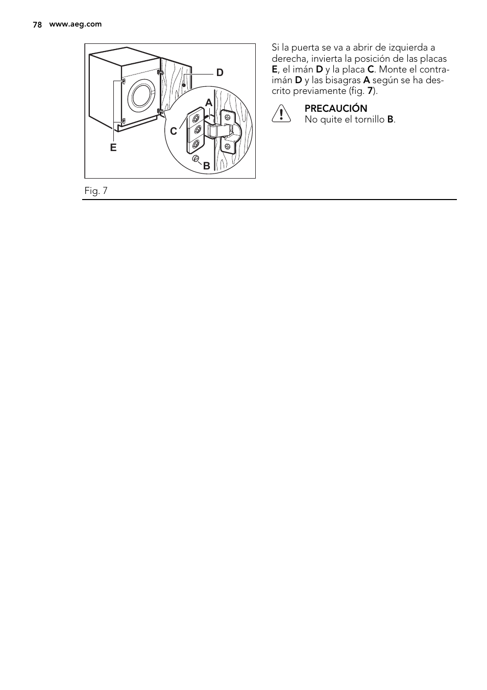 AEG L61270WDBI User Manual | Page 78 / 80