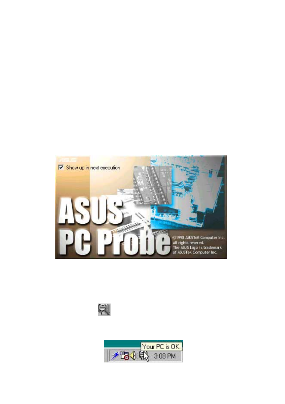 2 asus pc probe | Asus P4SDR-VM User Manual | Page 93 / 104