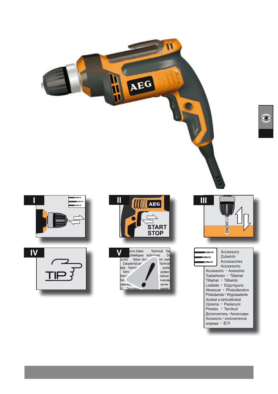 Ii iii v i iv | AEG BE 705 R User Manual | Page 3 / 62