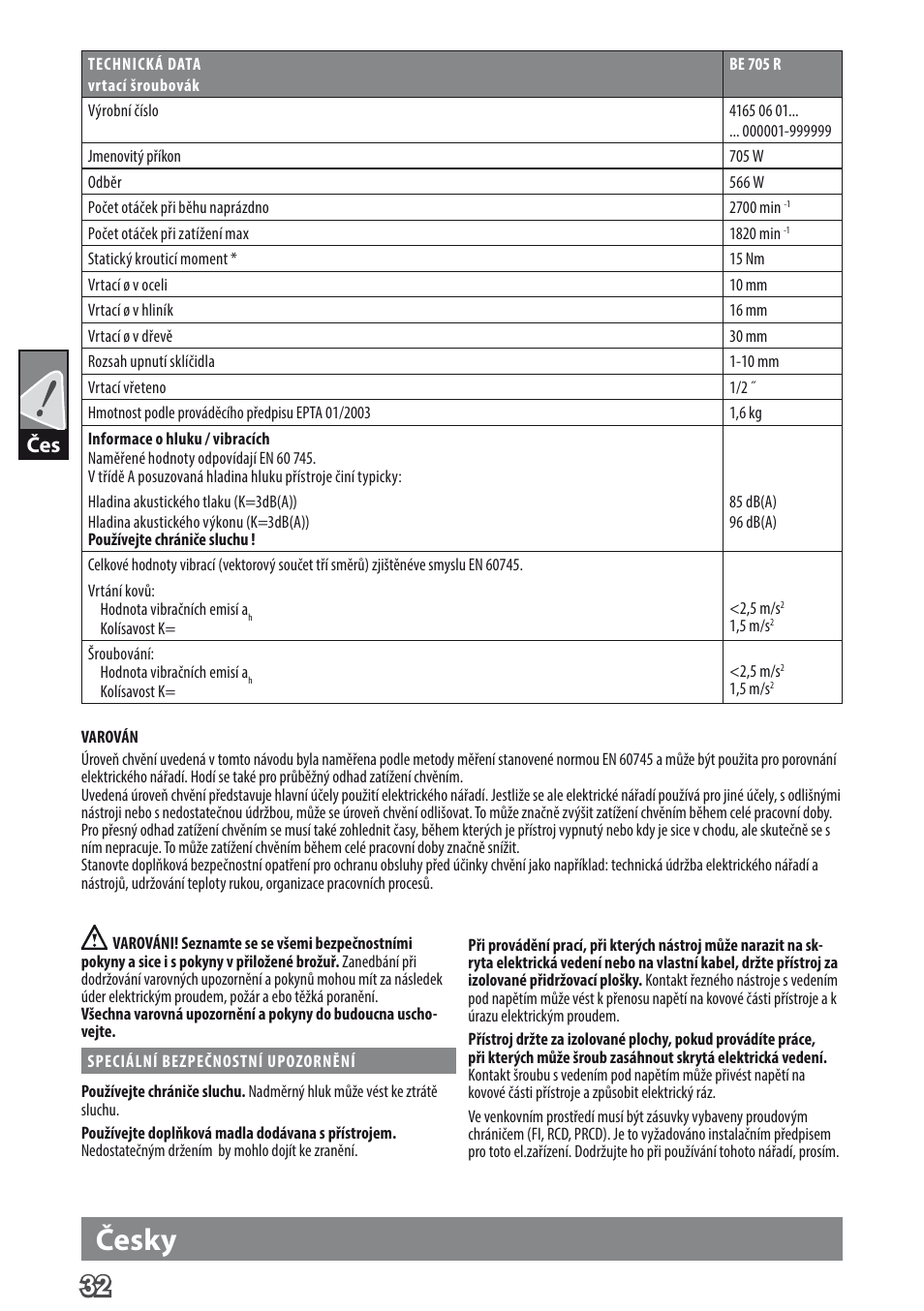 Česky | AEG BE 705 R User Manual | Page 34 / 62
