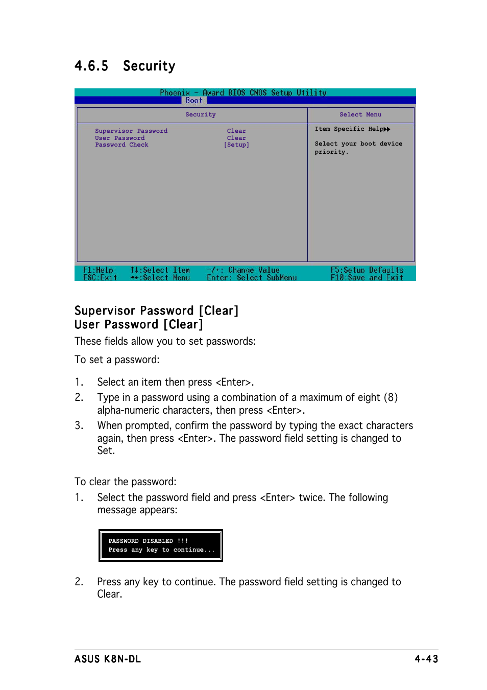 5 security security security security security | Asus K8N-DL User Manual | Page 105 / 112