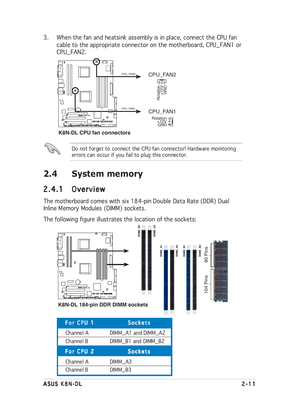 1 overview overview overview overview overview | Asus K8N-DL User Manual | Page 31 / 112