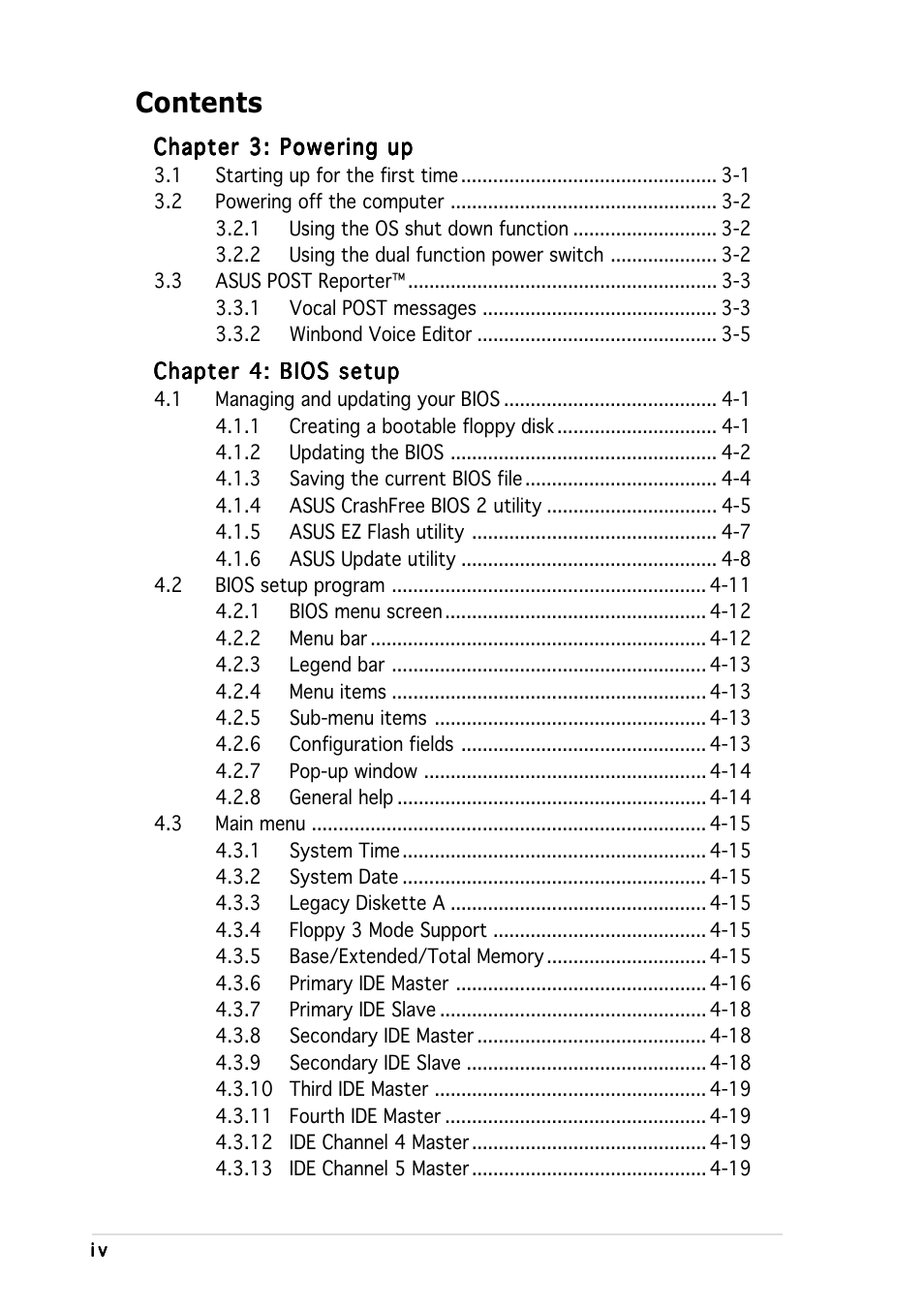 Asus K8N-DL User Manual | Page 4 / 112