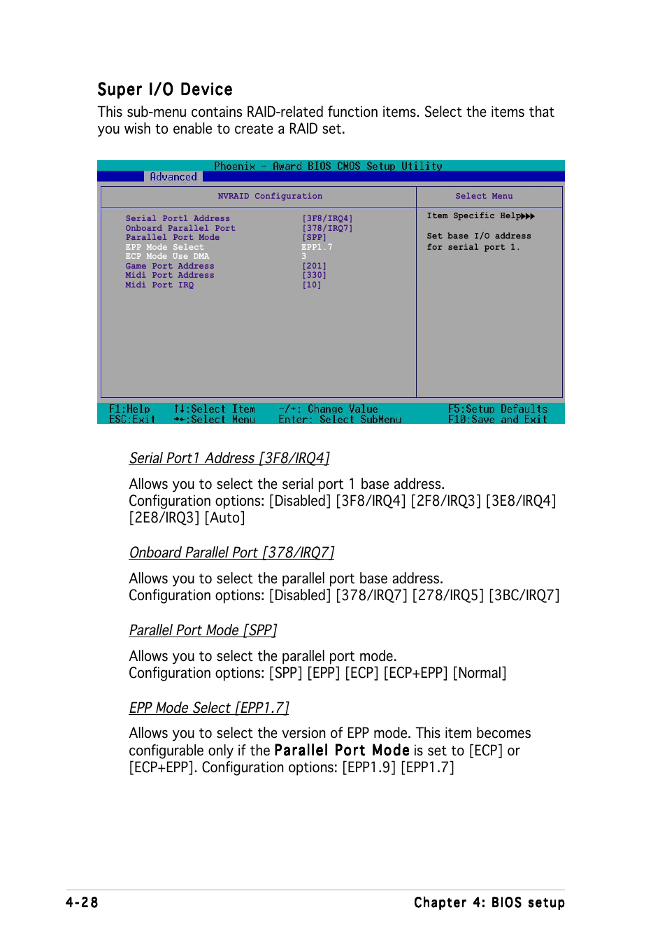 Super i/o device | Asus K8N-DL User Manual | Page 90 / 112