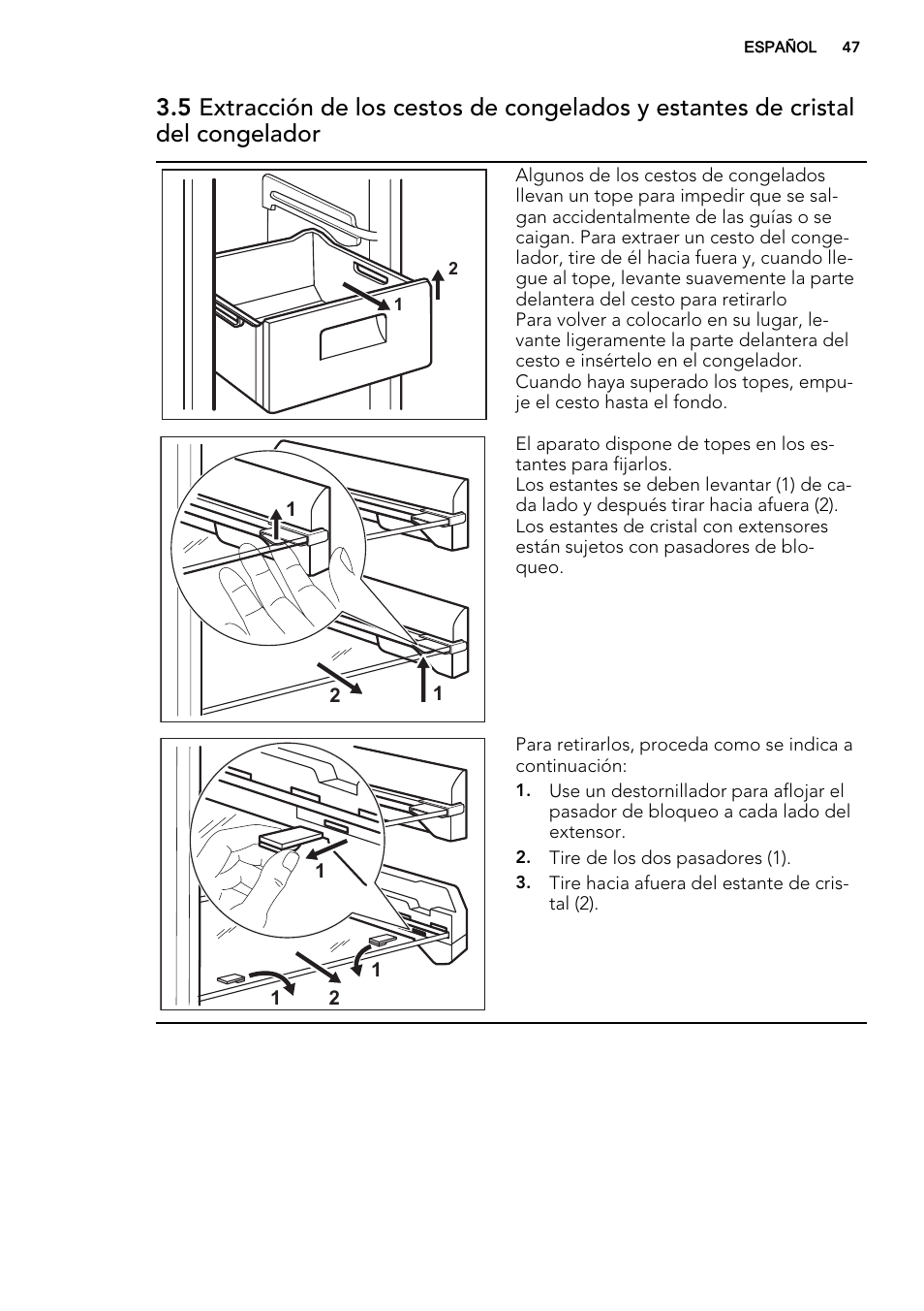 AEG A82700GNX0 User Manual | Page 47 / 60