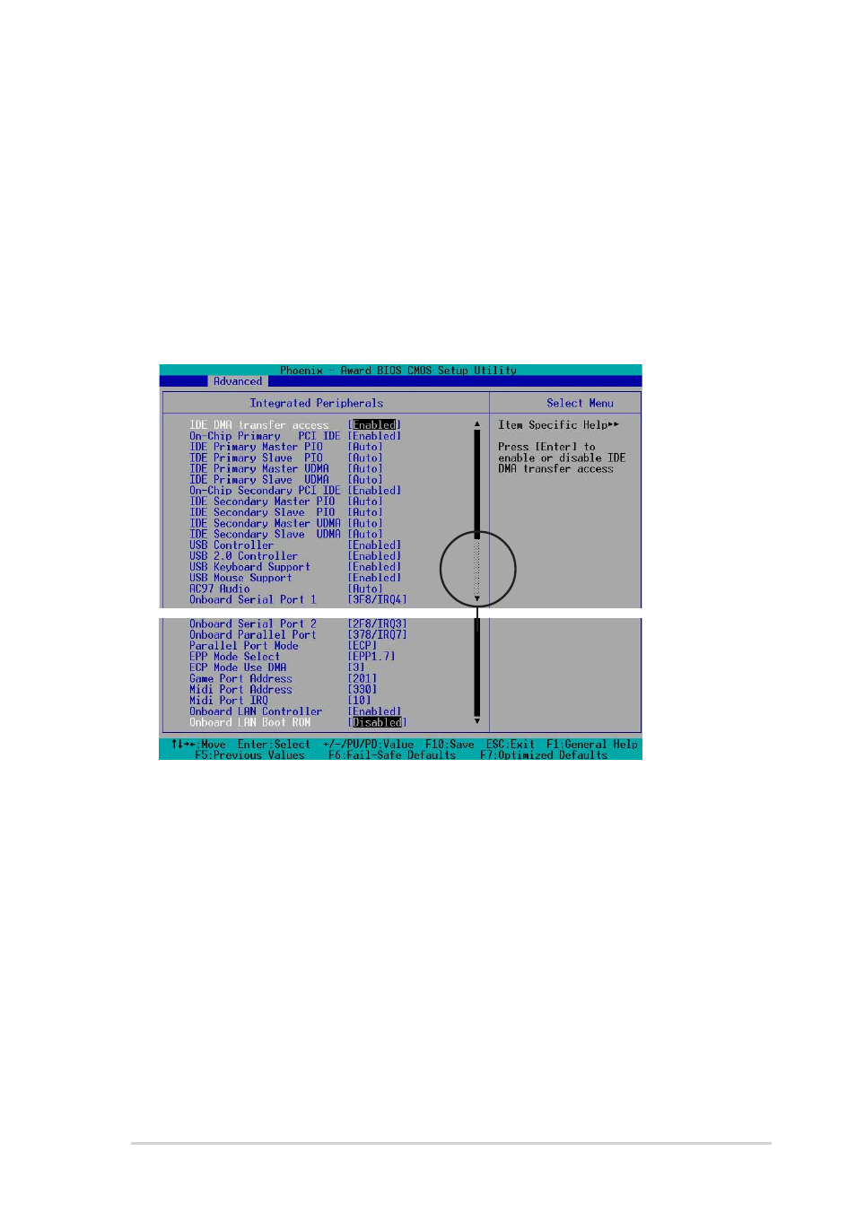 2 integrated peripherals | Asus P4GE-MX User Manual | Page 49 / 62