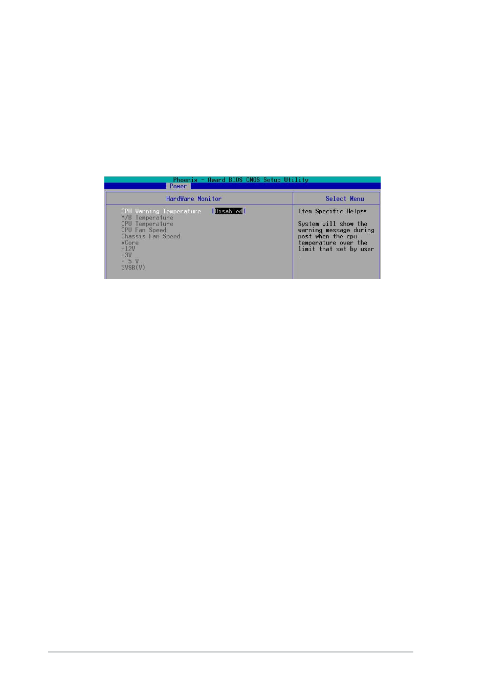 Hardware monitor | Asus P4GE-MX User Manual | Page 54 / 62