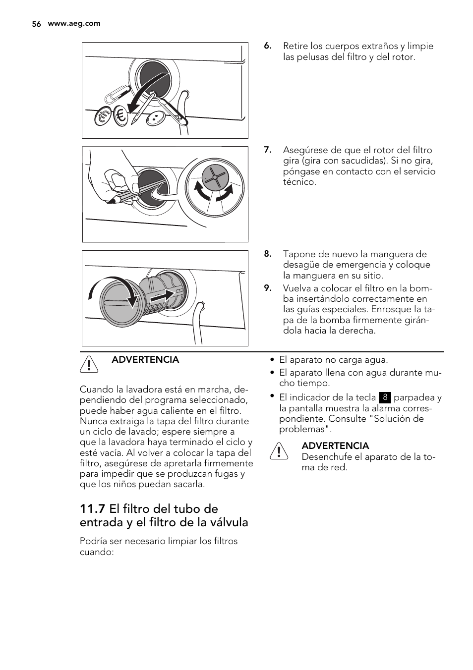 AEG L61270BI User Manual | Page 56 / 72
