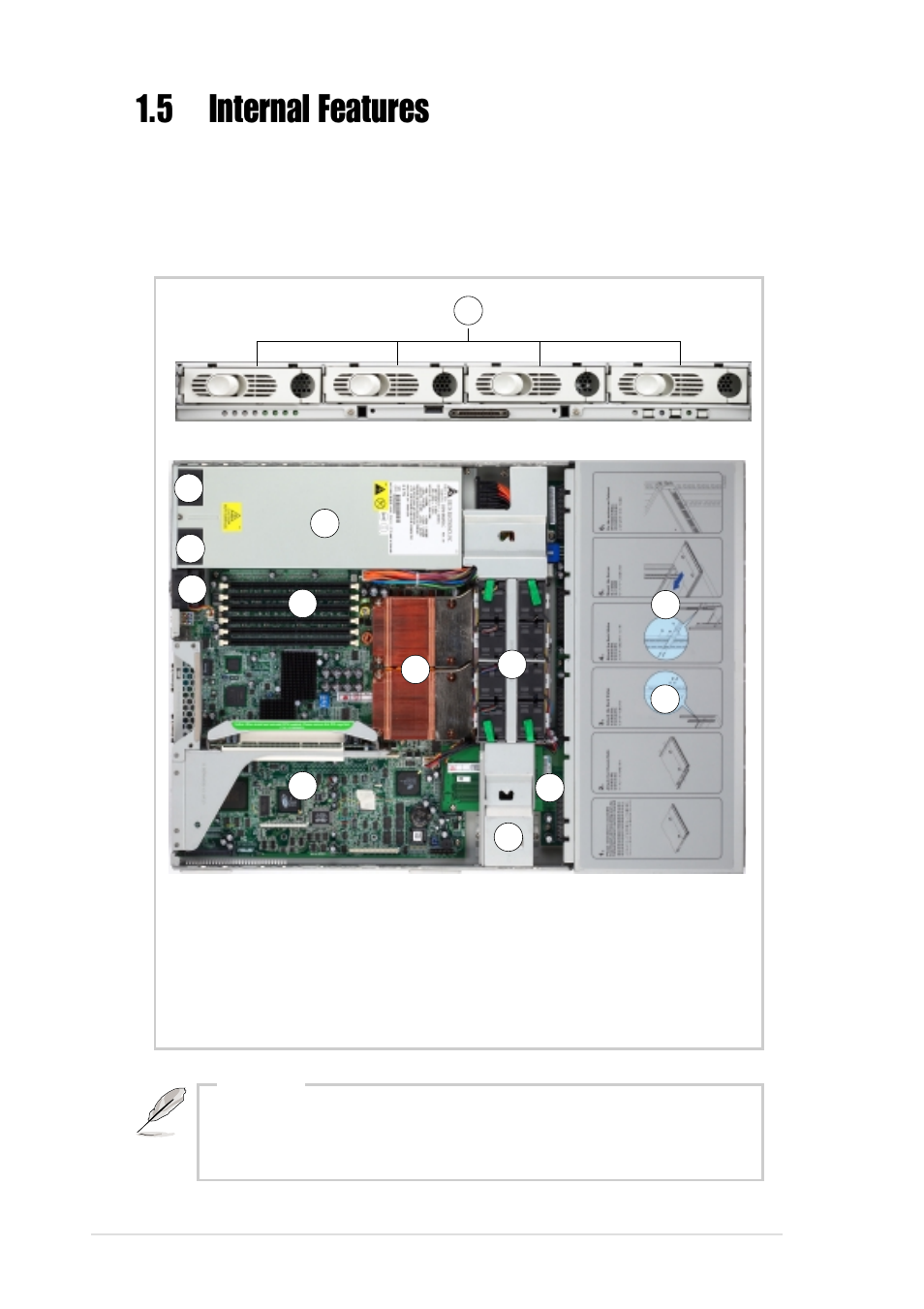 5 internal features | Asus AP1600R User Manual | Page 18 / 48