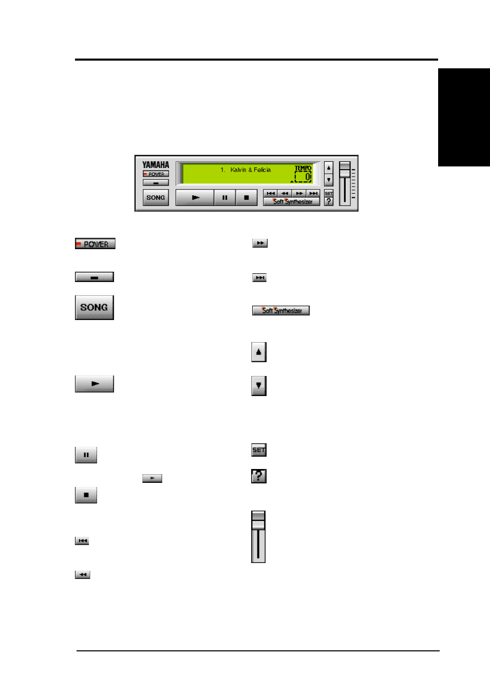 Software reference, 4 using yamaha xgstudio player, 1 yamaha xgstudio player control panel | Asus 810E User Manual | Page 113 / 136