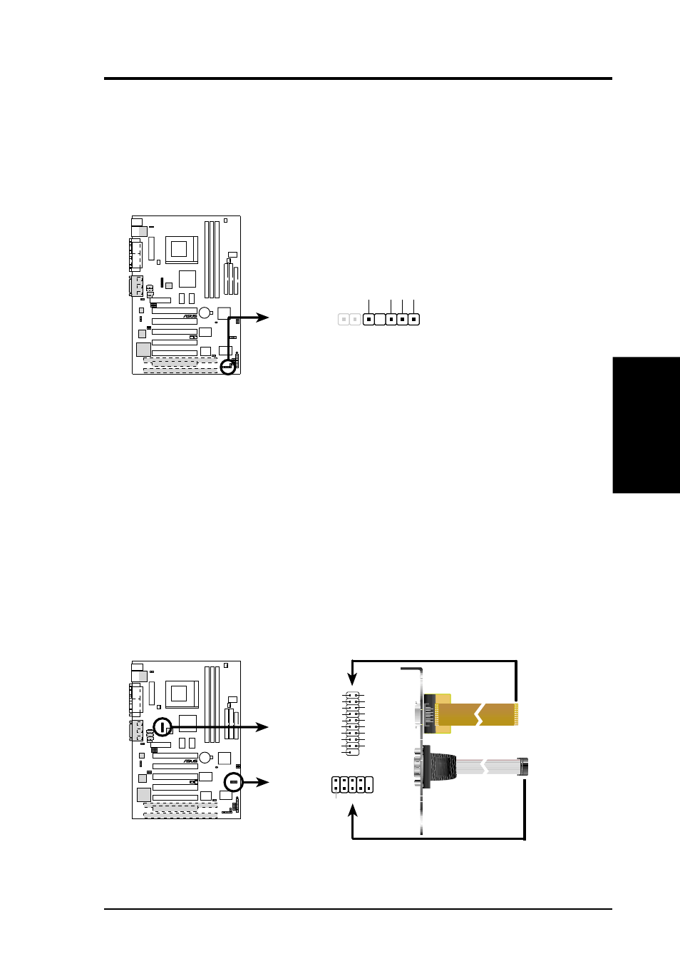 Hardware setup, Asus cuwe user’s manual 39, Cuwe smbus connector smb | Cuwe lcd and com2 bracket dfp, Com2 | Asus 810E User Manual | Page 39 / 136