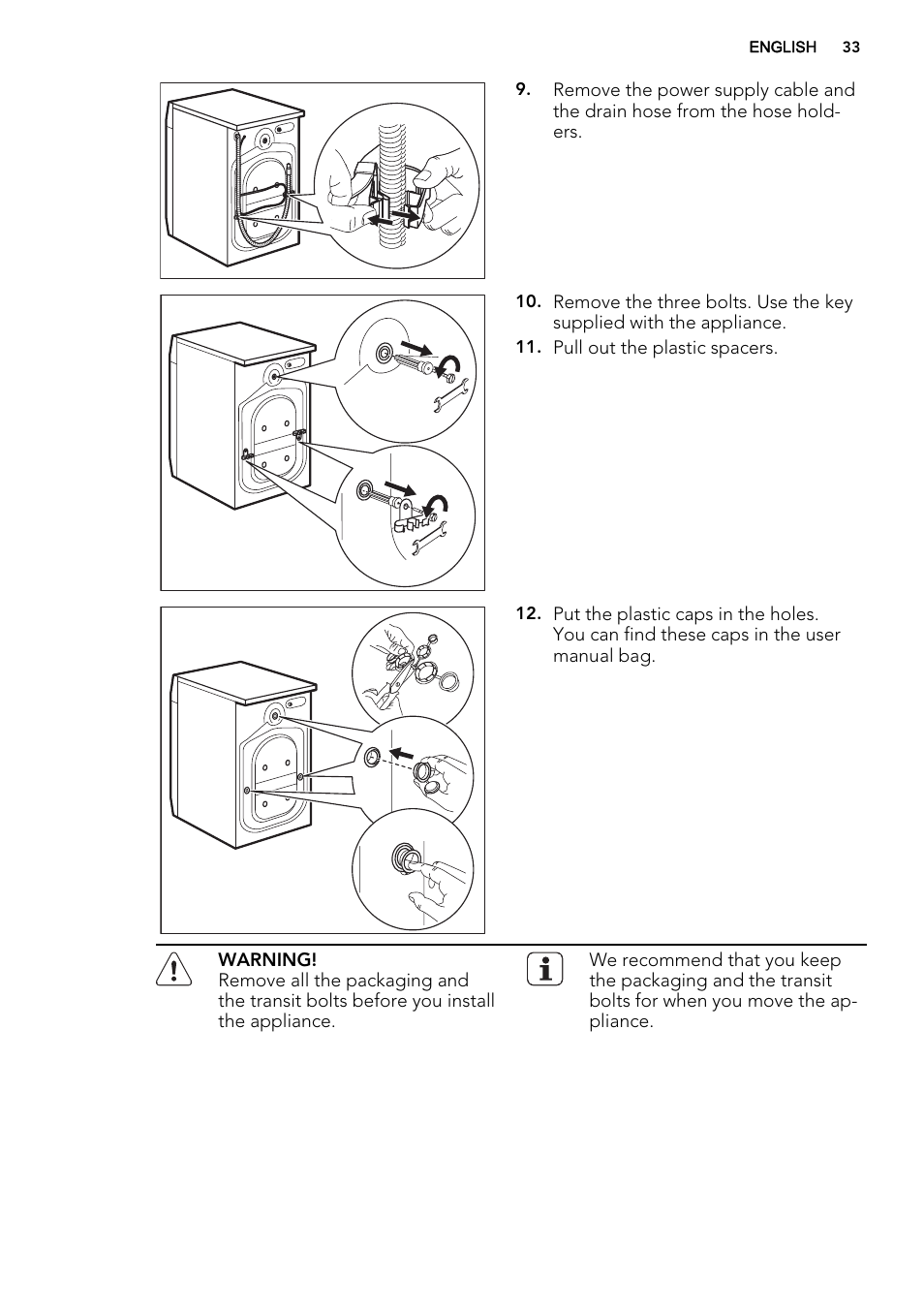 AEG L61470WDBI User Manual | Page 33 / 76