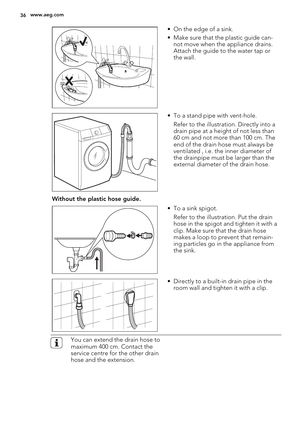 AEG L61470WDBI User Manual | Page 36 / 76