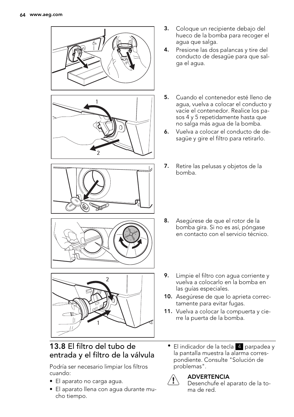AEG L61470WDBI User Manual | Page 64 / 76