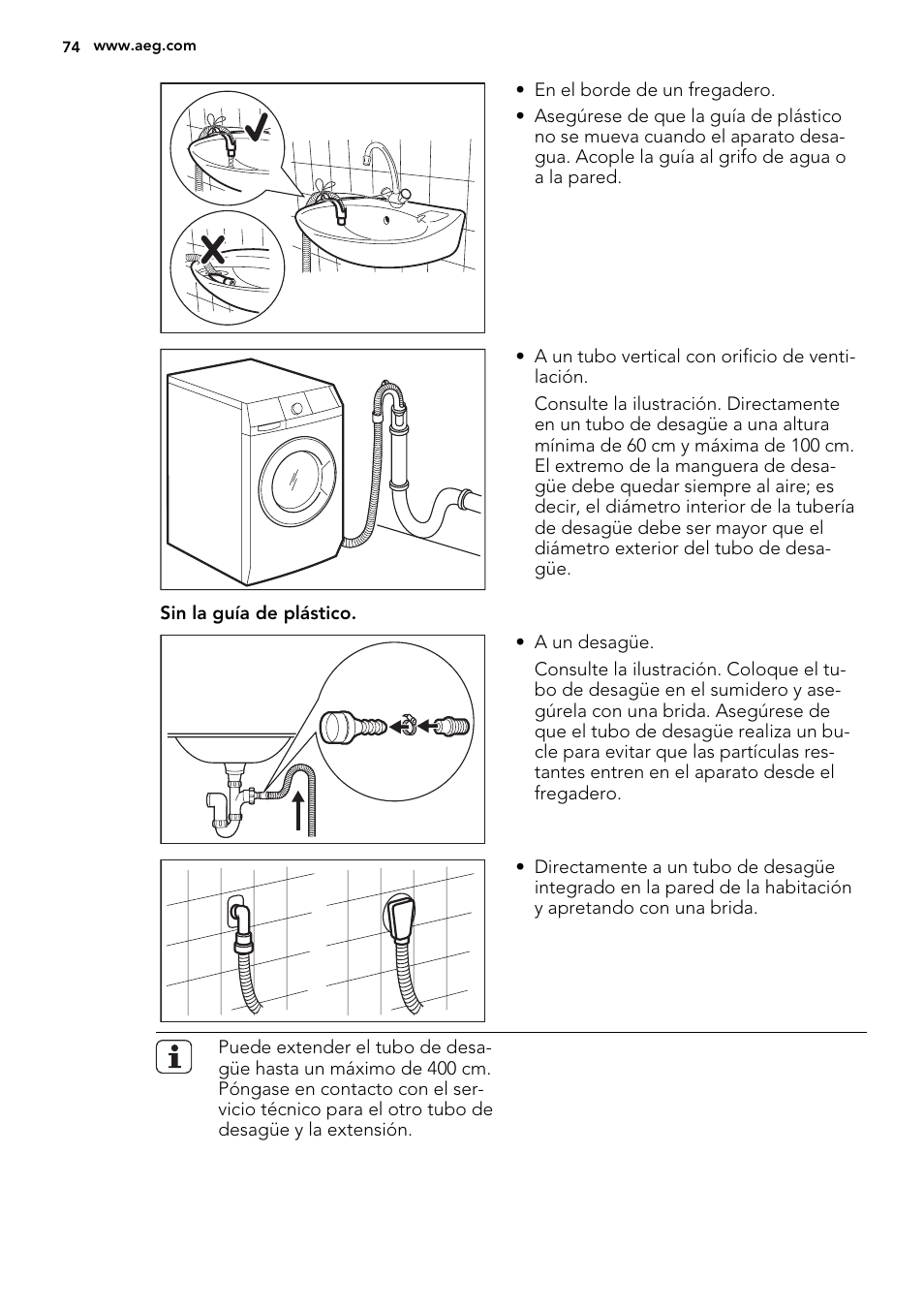 AEG L61470WDBI User Manual | Page 74 / 76